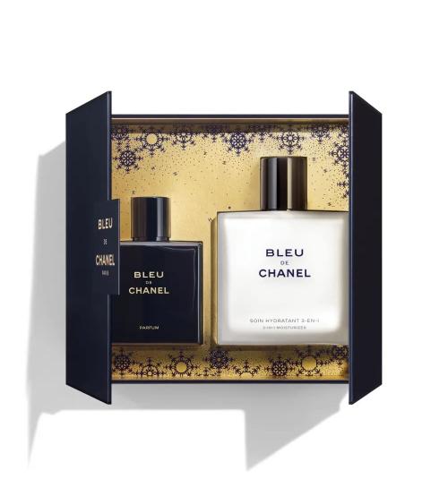 Chanel Bleu De Chanel Parfum & 3-in-1 Moisturizer Gift Set